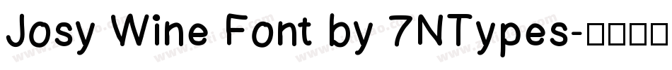 Josy Wine Font by 7NTypes字体转换